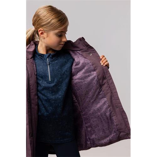 Dětská bunda Horze Jessie AW 25/26, fialová - vel. 158/164 Dětská zimní bunda Horze AW 25/26 Jessie, fialová, vel. 158/164