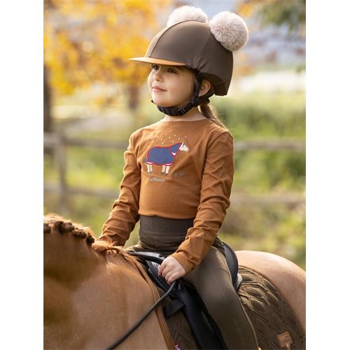 Dětské triko LeMieux Mini Jessie, hnědé - vel. 3-4 roky Tričko dětské LeMieux Mini Jessie, hnědé, vel. 3-4 roky