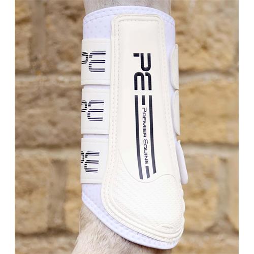 Chrániče Premier Equine Velox Air, bílé - vel. M Chrániče Premier Equine Velox Air, bílé, vel. M