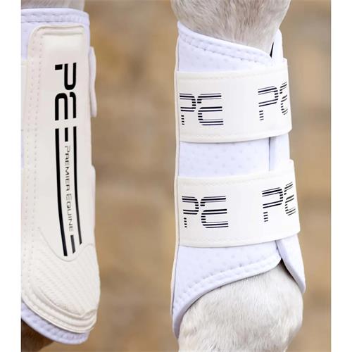 Chrániče Premier Equine Velox Air, bílé - vel. XL Chrániče Premier Equine Velox Air, bílé, vel. XL