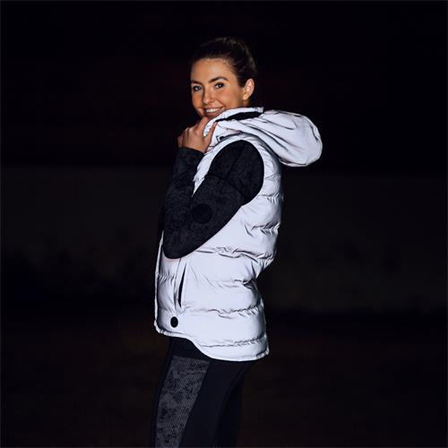 Dámská vesta Horze, reflexní šedá - vel. 38 Vesta dámská Horze, reflexní, vel. 38