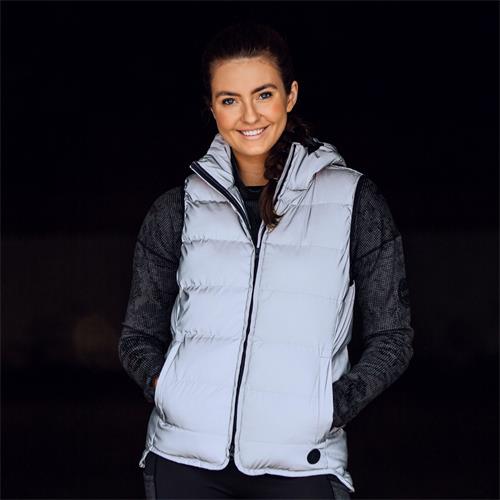 Dámská vesta Horze, reflexní šedá - vel. 38 Vesta dámská Horze, reflexní, vel. 38