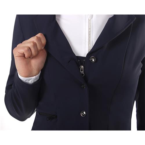 Dámské jezdecké sako QHP Juliet, tmavě modré - vel. 38 Sako jezdecké QHP Juliet, tmavě modré, vel. 38