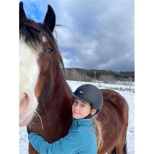 Dětská jezdecká přilba KEP Keppy Matt - černá Bezpečnostní dětská přilba KEP Matt, černá