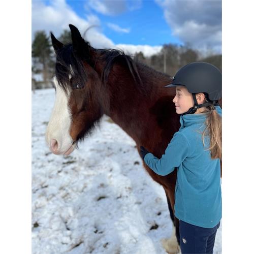 Dětská jezdecká přilba KEP Keppy Matt - černá Bezpečnostní dětská přilba KEP Matt, černá