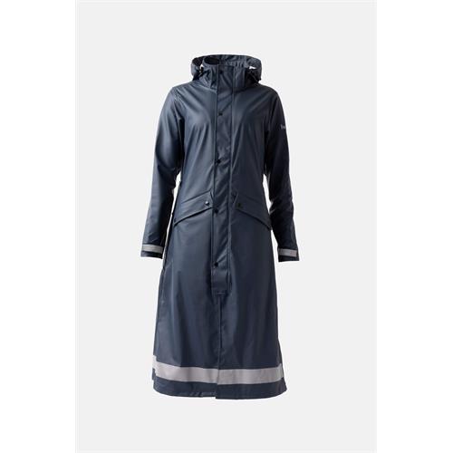 Nepromokavá pláštěnka Horze Hazel, modrá - vel. 42 Kabát-pláštěnka Horze Hazel, dlouhý, vel. 42