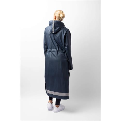 Nepromokavá pláštěnka Horze Hazel, modrá - vel. 44 Kabát-pláštěnka Horze Hazel, dlouhý, vel. 44