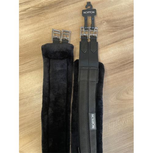 Podbřišník Norton s beránkem, černý - 145 cm Podbřišník elastický Norton, s beránkem, 145 cm