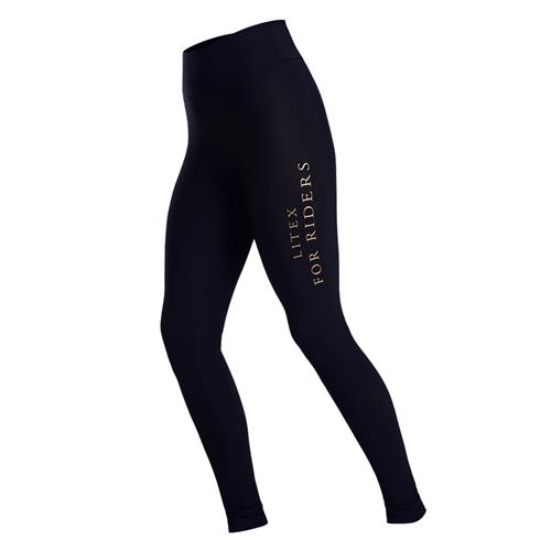 Dámské leginy Litex, s nápisem, modré - vel. S Legíny dámské Litex, modré s nápisem, S