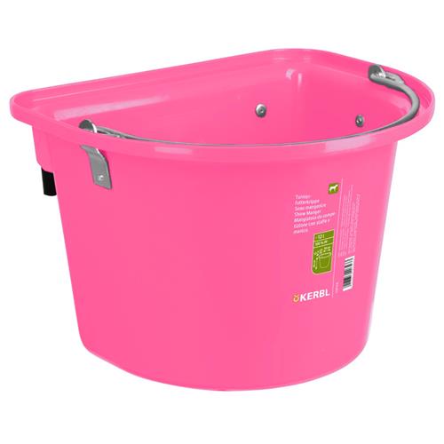 Kbelík pro koně, 12 l, závěsný s pevnými kovovými držáky - růžový Kbelík pro koně, 12 l, závěsný s pevnými kovovými držáky, fuchsiová