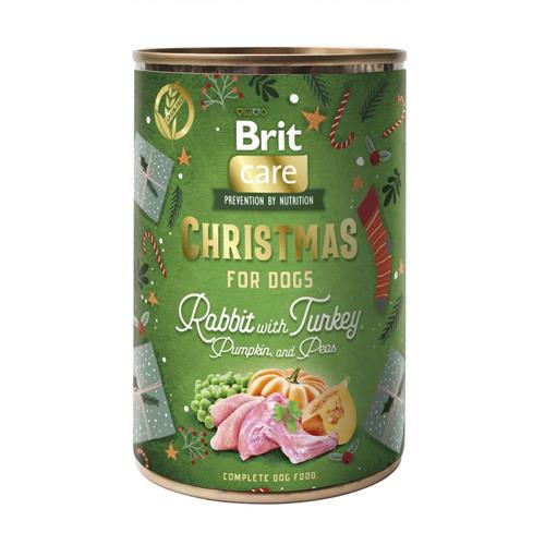 Konzerva pro psy Brit Care Dog Christmas can Rabbit, 400 g Konzerva pro psy Brit Care Dog Christmas Králík&krocan, 400 g
