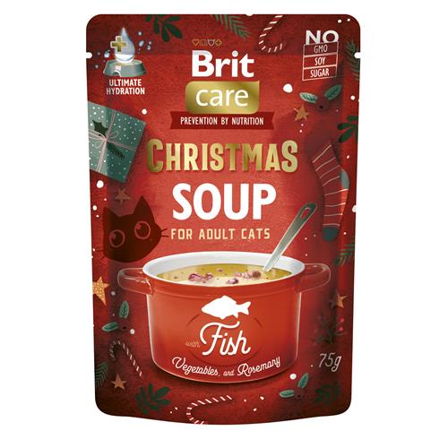 Kapsička pro kočky Brit Care Cat Christmas Fish Soup, 75 g Kapsička pro kočky Brit Care Cat Christmas rybí polévka, 75 g