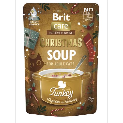 Kapsička pro kočky Brit Care Christmas Turkey Soups, 75 g Kapsička pro kočky Brit Care Christmas Turkey Soups, 75 g