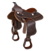 Westernové sedlo syntetické, Waldhausen, tmavě hnědé, vel. Pony