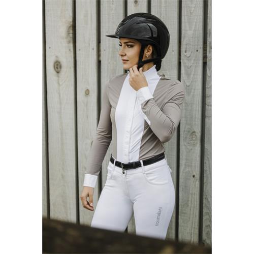 Dámská závodní košile Equithéme S/S 2025 Julie, krémová - vel. M Košile závodní Equithéme Julie SS 2025, taupe, vel. M