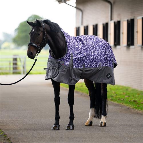 Nepromokavá deka s vyšším krkem IRH Customized, s fleecem, fialová - vel. 135/185 cm Deka s vyšším krkem IRH Customized, fleece, fialová, 135/185