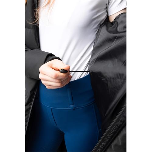 Dětský zimní kabát Horze Paloma AW 25/26, černý - vel. 146/152 Kabát dětský Horze AW 25/26 Paloma, černý, vel. 146/152 XX