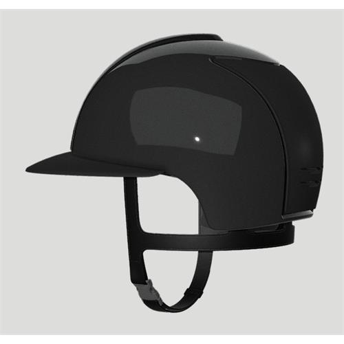 Jezdecká přilba KEP Cromo 2.0 Shine Nero Swarovski Polo, černá, M Jezdecká přilba KEP Cromo 2.0 Shine Nero Swarovski Polo, černá, M