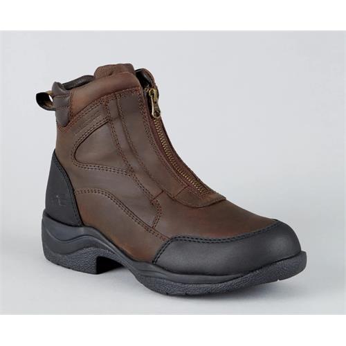 Kožené boty Premier Equine Vinci se zipem, hnědé - vel. 38 Kožené boty Premier Equine Vinci se zipem, hnědé, vel. 38