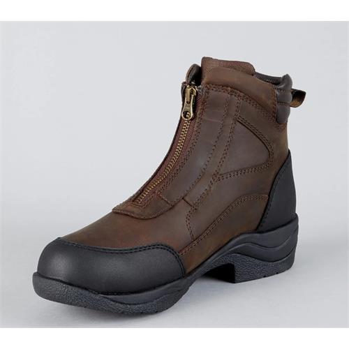 Kožené boty Premier Equine Vinci se zipem, hnědé - vel. 42 Kožené boty Premier Equine Vinci se zipem, hnědé, vel. 42