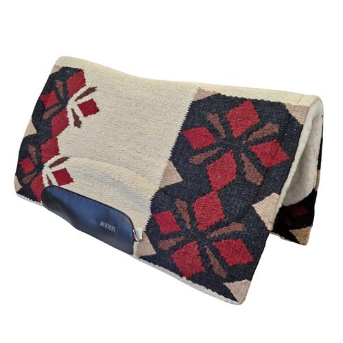 Westernová deka Burioni Showpad s vlnou, bordó Westernová deka Burioni Showpad s vlnou, bordó