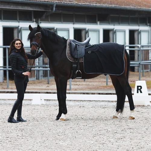 Bederní fleecová deka Horze Kiel, černá - vel. Pony Bederní fleecová deka Horze Kiel, černá, vel. Pony