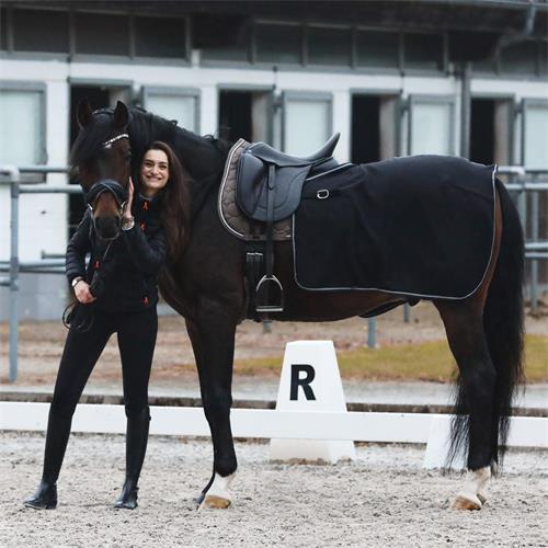 Bederní fleecová deka Horze Kiel, černá - vel. XFull Bederní fleecová deka Horze Kiel, černá, vel. XFull
