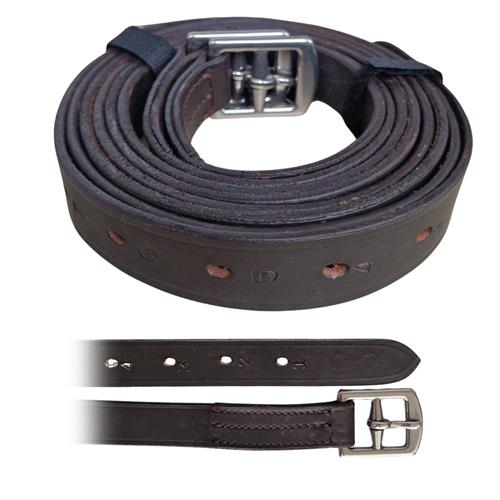 Třmenové řemeny Riding World - hnědé - 145 cm Třmenové řemeny Riding World, hnědé, 145 cm