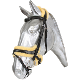 Anatomická uzdečka Kentaur s beránkem, černá