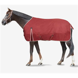 Nepromokavá deka Horze Sudbury  2v1, 50+100g, červená