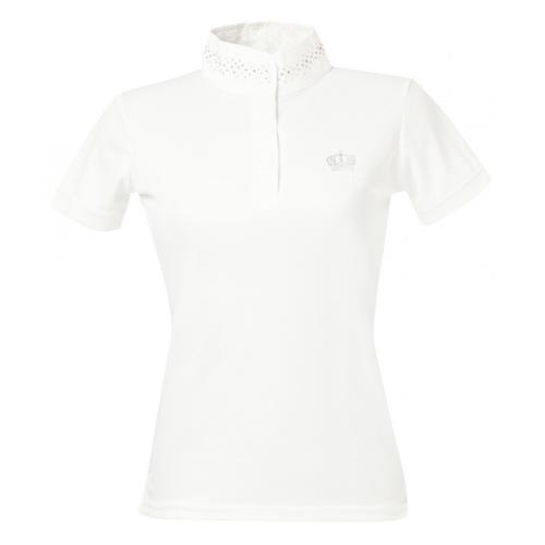 Závodní jezdecké triko Equitheme Couronne, bílé - 14 let Triko závodní Equitheme Couronne, bílé, 14 let