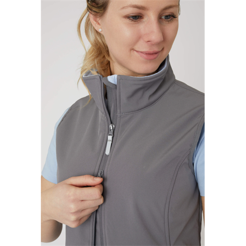 Dámská jezdecká vesta Horze Trisha, šedá - vel. 38 Vesta dámská Horze Trisha softshell, šedá, 38