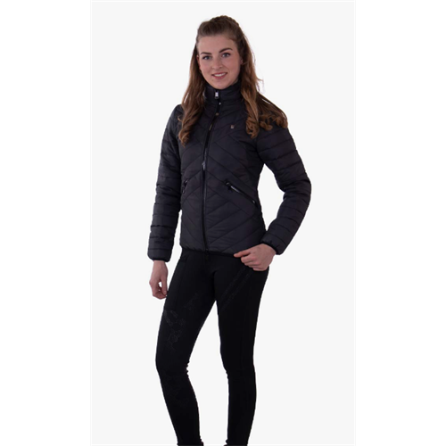 Jezdecká zimní bunda QHP Arline, antracitová - vel. 44 Bunda dámská QHP Arline, antracit, 44