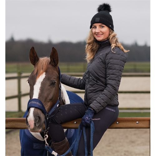 Jezdecká zimní bunda QHP Arline, antracitová - vel. 44 Bunda dámská QHP Arline, antracit, 44