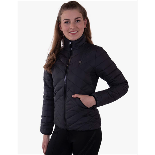 Jezdecká zimní bunda QHP Arline, antracitová - vel. 44 Bunda dámská QHP Arline, antracit, 44