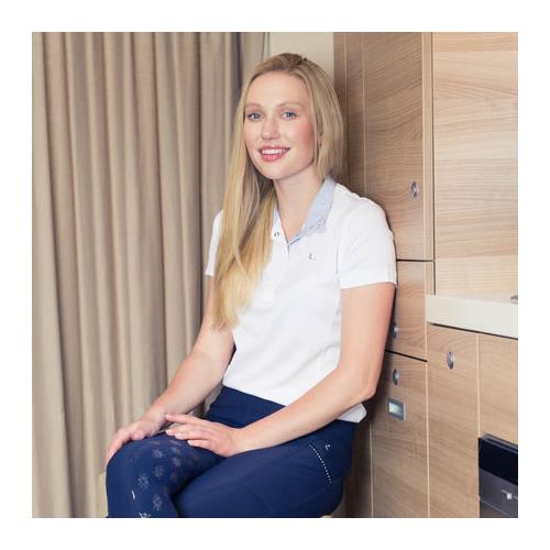 Dámské závodní triko Horze Blaire, bílé - vel. 44 Triko závodní Horze Blaire, bílé, vel. 44