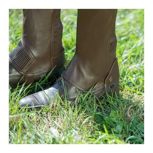 Kožené minichaps Horze Spirit, černé / hnědé - hnědé, vel. L Minichaps kožené Horze Spirit, hnědé, vel. L