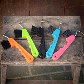 Háček na kopyta s kartáčkem, hrot šroubováku, mix barev