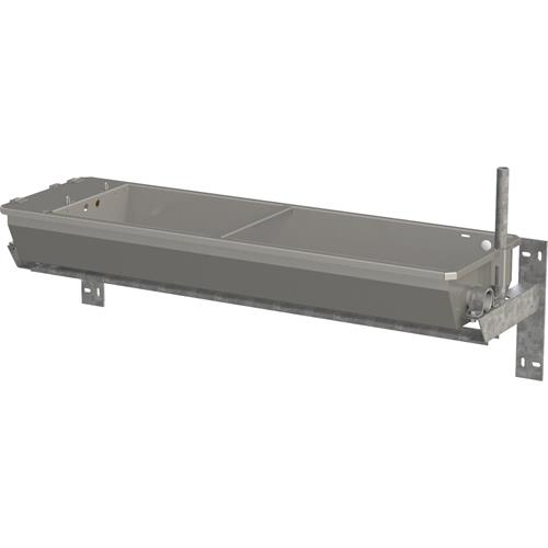 Vyhřívaný výklopný nerezový žlab na zeď Kerbl, 70 l, 200 W, 24 V Vyhřívaný výklopný nerezový žlab na zeď Kerbl, 70 l, 200 W, 24 V