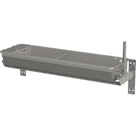 Vyhřívaný výklopný nerezový žlab na zeď Kerbl, 70 l, 200 W, 24 V