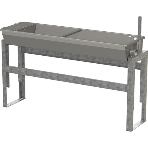 Vyhřívaný výklopný nerezový žlab na podlahu Kerbl, 70 l, 200 W, 24 V Vyhřívaný výklopný nerezový žlab na podlahu Kerbl, 70 l, 200 W, 24 V