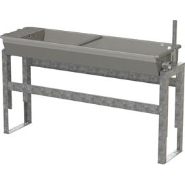 Vyhřívaný výklopný nerezový žlab na podlahu Kerbl, 70 l, 200 W, 24 V