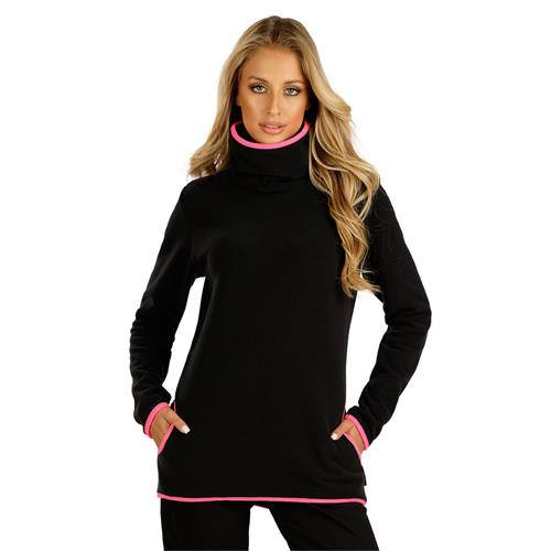 Dámský rolák Litex, černo-růžový - vel. L Rolák dámský Litex, černo-růžový, L