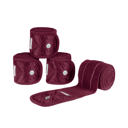 Fleecové bandáže Waldhausen Rom SS 25, vínové, 4ks Fleecové bandáže Waldhausen Rom SS 25, vínové, 4ks