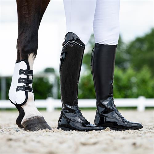 Jezdecké boty QHP Lamira, černé - vel. 41 Boty jezdecké QHP Lamira, černé, vel. 41