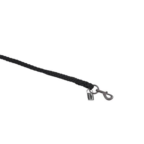 Vodítko Eskadron Regular Platinum 25 s klasickou karabinou, černé Vodítko Eskadron Regular Platinum 25 s klasickou karabinou, černé