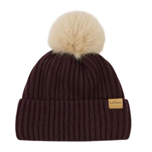 Zimní čepice LeMieux Clara AW 25/26, vel. S/M - vínová Čepice LeMieux Clara AW25, tmavě vínová, vel. S/M