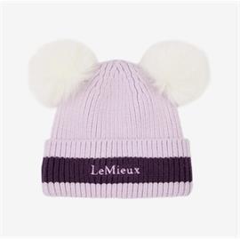 Dětská čepice LeMieux Double Pom AW 25/26, fialová