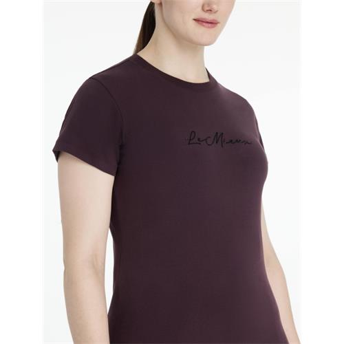 Dámské triko LeMieux Classic AW 25/26, vínové - vel. 36 Tričko LeMieux Classic AW25, vínové, vel. 36