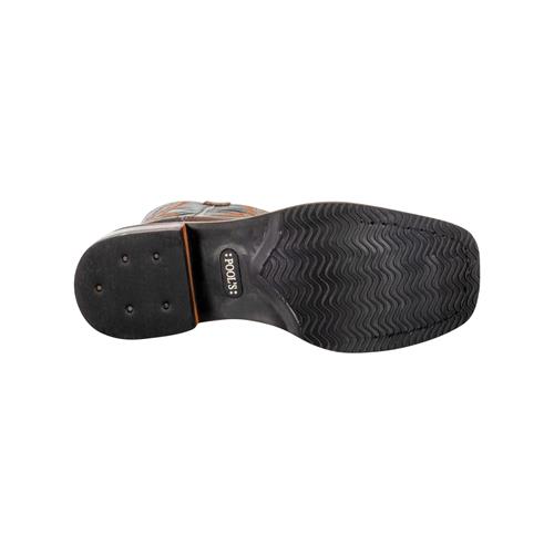 Westernové boty Pools, hnědo-tyrkysové - vel. 38 Boty westernové Pool's, hnědo-tyrkysové, vel. 38